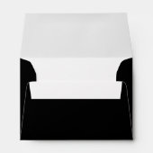 White Black Simple Minimalist Colored Envelope (Back (Bottom))