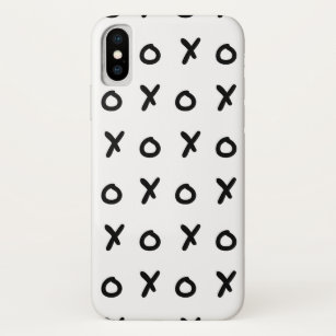 White & Black X O XO X&O's Trendy Cute iPhone XS Case
