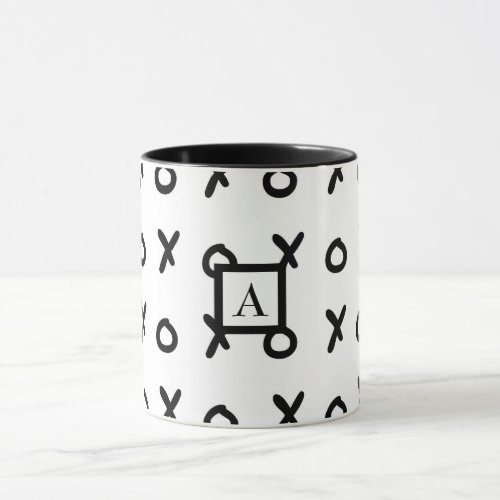 White  Black X O XO XOs Trendy Cute Mug