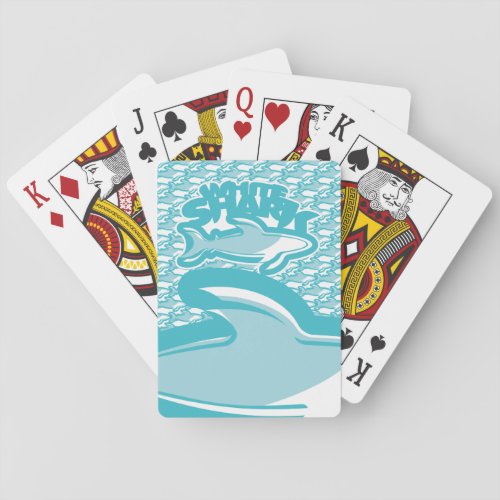 WHITEBLANCO TIBURONSHARK BY MASANSER PLAYING CARDS