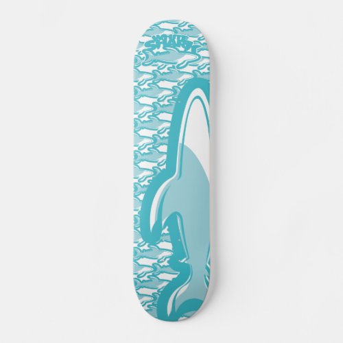 WHITE BLANCO TIBURONSHARK BY MASANSER SKATEBOARD