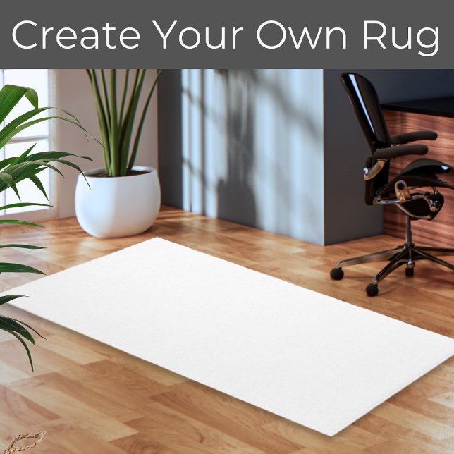 White Blank Business Corporate Company Logo Area Rug (Creator Uploaded)