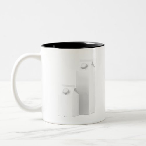 White blank containers for milk Two_Tone coffee mug