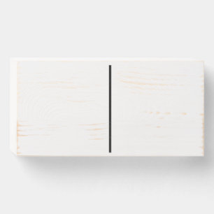 White Blank Domino Wood Box Art