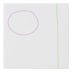 White Blank Faux Canvas Print