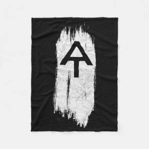 White Blaze Appalachian Trail At Minimalist Hiking Fleece Blanket