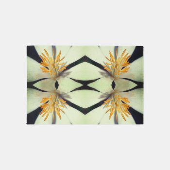White Bloodroot Flower Close Up Abstract  Rug by SmilinEyesTreasures at Zazzle