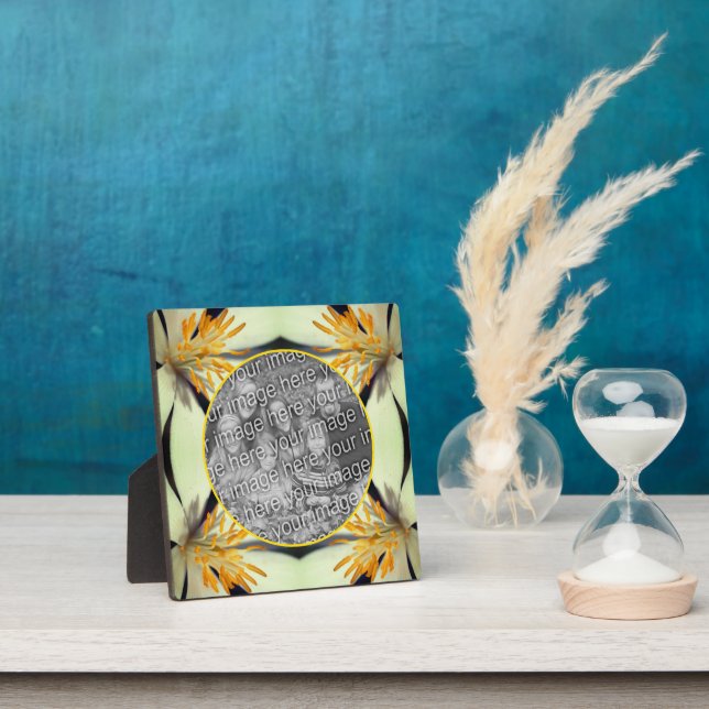 White Bloodroot Flower Create Your Own Photo Plaque (Insitu)