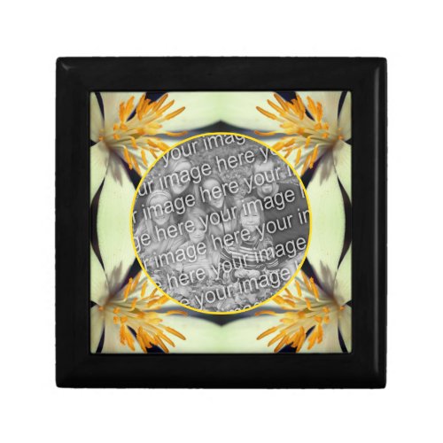 White Bloodroot Flower Frame Create Your Own Photo Gift Box