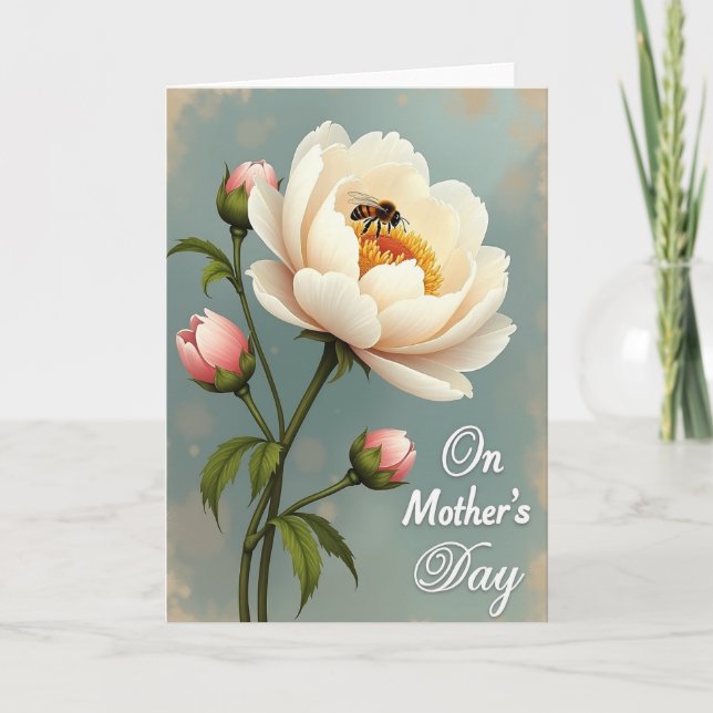 White Bloom Day Card (Front)