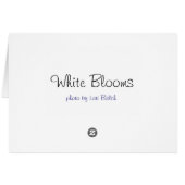 White Blooms (Back Horizontal)