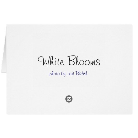 White Blooms (Back Horizontal)