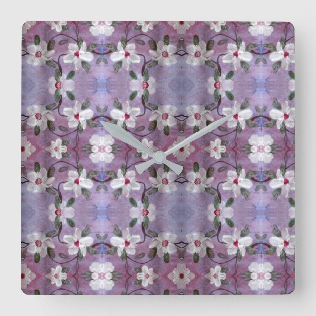 White Blossom Clock (Front)