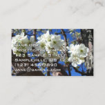 White Blossom Clusters Spring Flowering Pear Tree Business Card