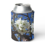 White Blossom Clusters Spring Flowering Pear Tree Can Cooler