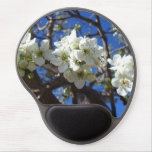 White Blossom Clusters Spring Flowering Pear Tree Gel Mouse Pad