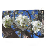 White Blossom Clusters Spring Flowering Pear Tree Golf Towel
