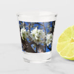 White Blossom Clusters Spring Flowering Pear Tree Shot Glass
