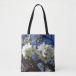 White Blossom Clusters Spring Flowering Pear Tree Tote Bag