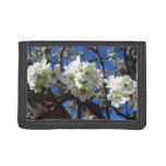 White Blossom Clusters Spring Flowering Pear Tree Trifold Wallet
