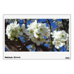 White Blossom Clusters Spring Flowering Pear Tree Wall Sticker