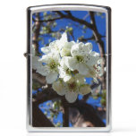 White Blossom Clusters Spring Flowering Pear Tree Zippo Lighter