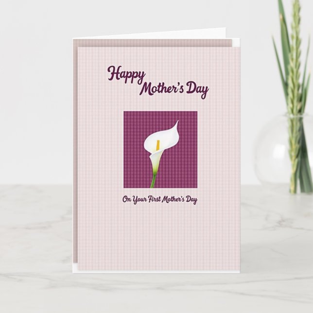 White Blossom Mothers Day Card (Front)