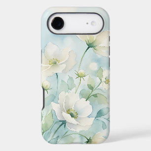 White Blossom Watercolor iPhone 17 Air Case