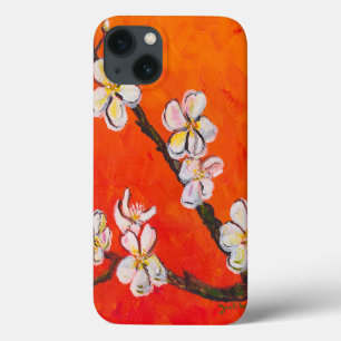 White blossoming branch in spring iPhone 13 case