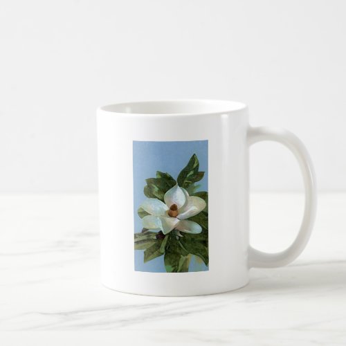 White Blossoming Magnolia Coffee Mug