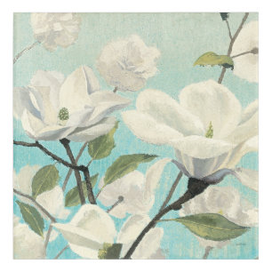 White Blossoms from the South Acrylic Print