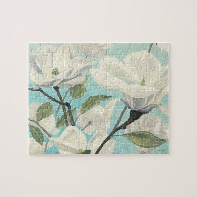 White Blossoms from the South Jigsaw Puzzle (Horizontal)