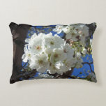White Blossoms I Ornamental Pear Tree Decorative Pillow