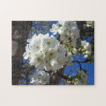 White Blossoms I Ornamental Pear Tree Jigsaw Puzzle
