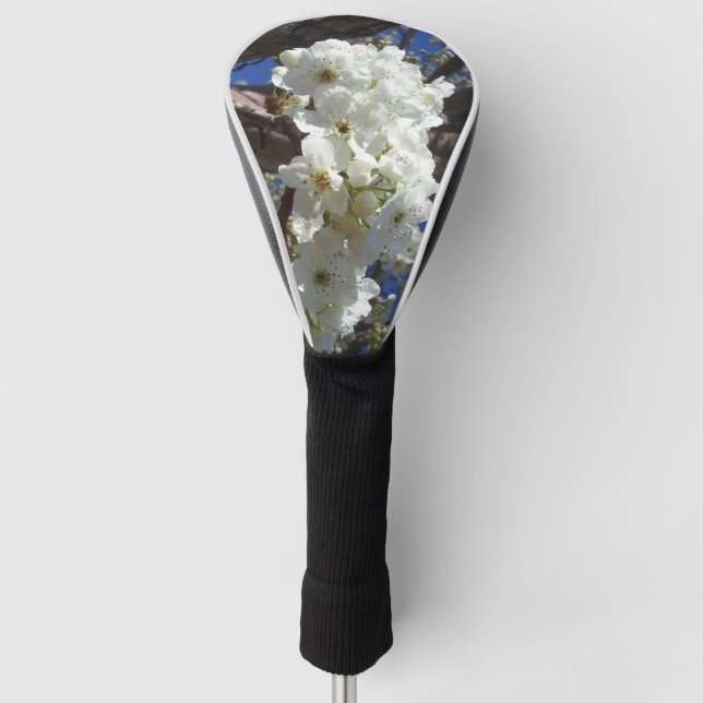 White Blossoms II Spring Flowering Tree Golf Head Cover (Front)