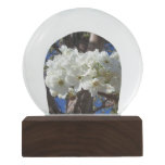 White Blossoms II Spring Flowering Tree Snow Globe