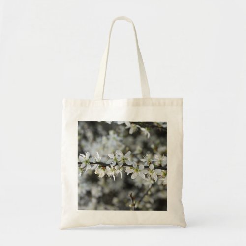 White Blossoms Photo Tote