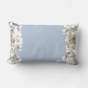 White Blossoms Pillow White Flower Pillow