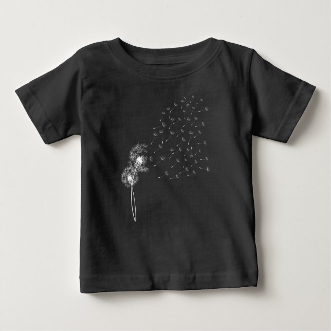 White Blowing Dandelion T-Shirt (Front)