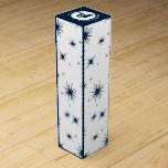 White Blue Christmas Stary Sky Wine Box<br><div class="desc">The white and blue Christmas stary sky wine box is part of the financial planners' promotional marketing package. Should the coloration fail to work for you, then color it your way by modifying the fill color with any color but white. For assistance or to discuss a custom design, contact https://t.me/KBMD3signs_chat....</div>