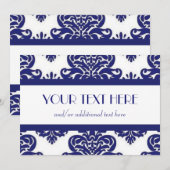 White & Blue Damask (Front/Back)