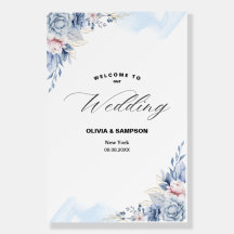 White blue elegant wedding