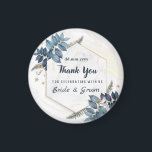White Blue Floral Frame Thank You Wedding Favors Magnet<br><div class="desc">White Blue Floral Frame Thank You Wedding Favors
Personalized Wedding Favors Magnet For Guests as a Thank You for coming at wedding party
this design is easily customized and personalized by adding or changing the text</div>