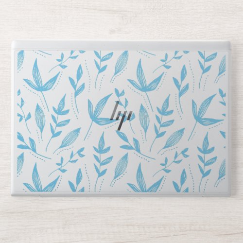 White Blue Floral Skirt HP Elite Book HP Laptop Skin