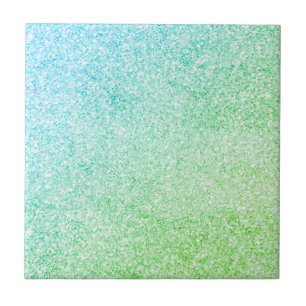 White, Blue Green Granite Stone - Unique Ceramic Tile