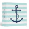 White Blue Mint Anchor and Stripes