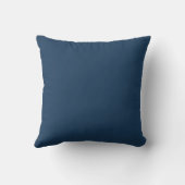 White/Blue Nautical Anchor Symbol Outdoor Pillow (Back)