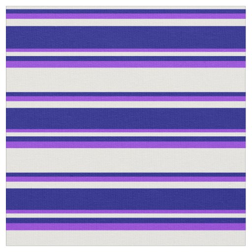 White, Blue & Purple Colored Pattern Fabric