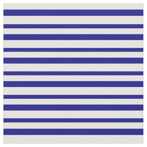 White & Blue Stripes Fabric