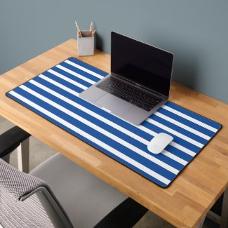 White Blue Stripes Summer